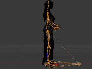 Donna in abito 056 Modello 3D