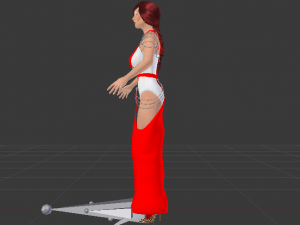 Woman in a Dress 057 Model 3D