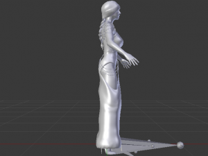 Woman in a Dress 057 Model 3D