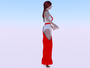 Woman in a Dress 058 Modello 3D