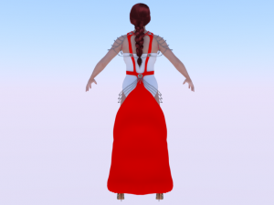 Woman in a Dress 058 Modello 3D