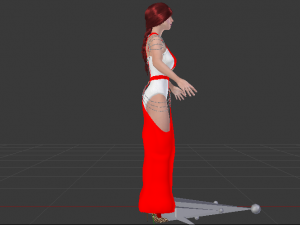 Woman in a Dress 058 Modello 3D