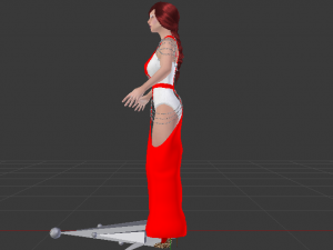 Woman in a Dress 058 Modello 3D