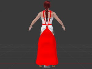 Woman in a Dress 058 Modello 3D