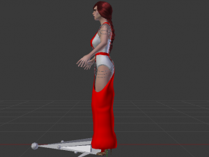 Woman in a Dress 058 Modello 3D
