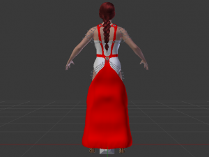 Woman in a Dress 058 Modello 3D