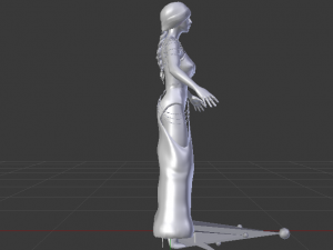 Woman in a Dress 058 Modello 3D