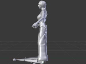 Woman in a Dress 058 Modello 3D
