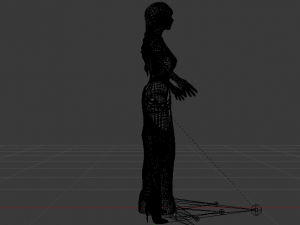 Woman in a Dress 058 Modello 3D