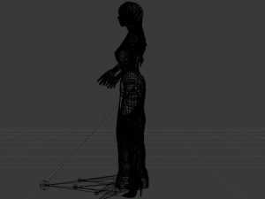 Woman in a Dress 058 Modello 3D