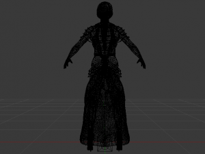 Woman in a Dress 058 Modello 3D