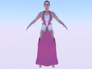 Woman in a Dress 059 Modello 3D
