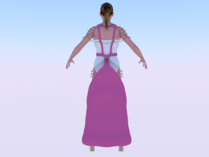 Woman in a Dress 059 3D Model