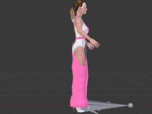 Woman in a Dress 059 3D Model