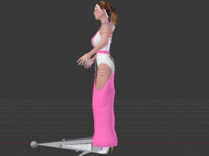 Woman in a Dress 059 3D Model