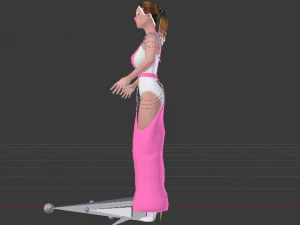 Woman in a Dress 059 3D Model