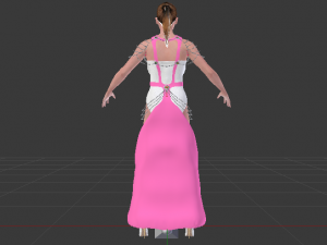 Woman in a Dress 059 3D Model