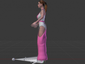 Woman in a Dress 059 3D Model