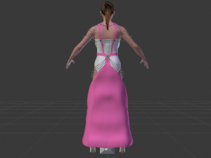 Woman in a Dress 059 3D Model
