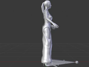 Woman in a Dress 059 3D Model