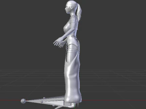 Woman in a Dress 059 3D Model