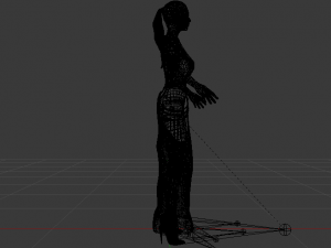 Woman in a Dress 059 3D Model