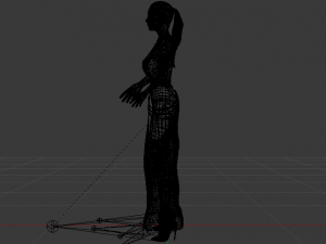 Woman in a Dress 059 3D Model