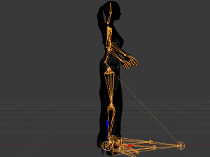 Woman in a Dress 059 3D Model