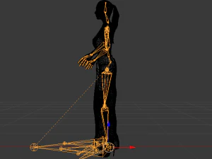 Woman in a Dress 059 3D Model