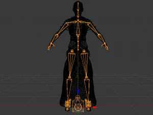 Woman in a Dress 059 3D Model