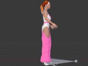 Woman in a Dress 060 Model 3D