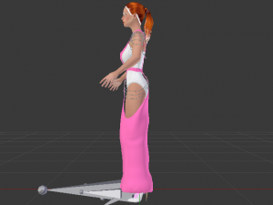 Woman in a Dress 060 Model 3D