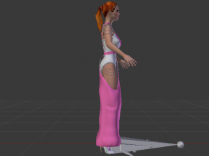 Woman in a Dress 060 Model 3D