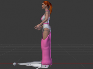 Woman in a Dress 060 Model 3D