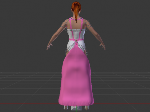 Woman in a Dress 060 Model 3D