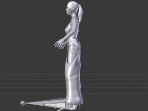 Woman in a Dress 060 Model 3D