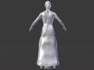 Woman in a Dress 060 Model 3D