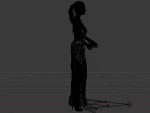 Woman in a Dress 060 Model 3D