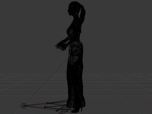 Woman in a Dress 060 Model 3D