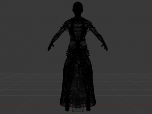 Woman in a Dress 060 Model 3D