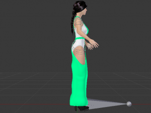 Woman in a Dress 061 3D मॉडल