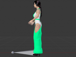 Woman in a Dress 061 3D मॉडल