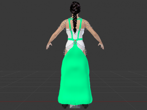 Woman in a Dress 061 3D मॉडल