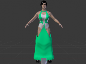 Woman in a Dress 061 3D मॉडल