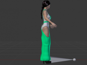 Woman in a Dress 061 3D मॉडल