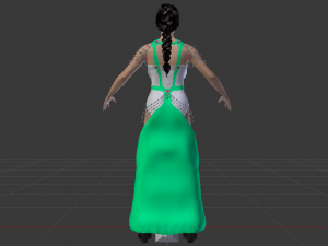 Woman in a Dress 061 3D मॉडल