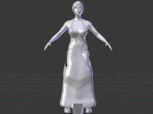 Woman in a Dress 061 3D मॉडल