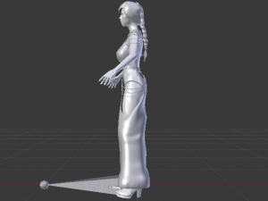 Woman in a Dress 061 3D मॉडल