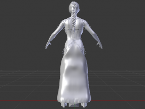 Woman in a Dress 061 3D मॉडल