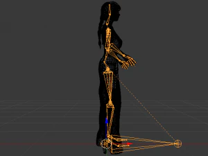Woman in a Dress 061 3D Model
